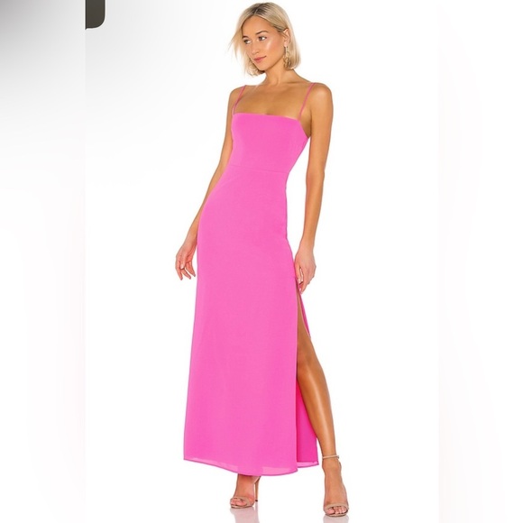 NWT Addison Maxi Dress in Pink Superdown - Picture 1 of 10